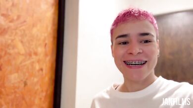 I CATCH YOU! I suck her tits for you