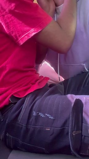 Sucking Straight Buddy in the Car