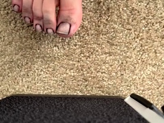 Linsey Dawn solo foot fetish