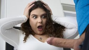 Curly-haired hottie with hairy pussy Rose Noir fucked by big cock