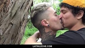 LatinMilk - Cute Boy Swallows Loads Of Cum In The Jungle