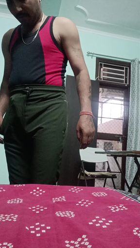 Indian desi police officer get rest and masterbation