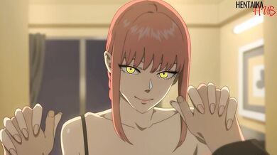 Hentai with Makima from the chainsaw man, then the heroines from the financial fantasy Tifu and Aeris fuck Cloud.