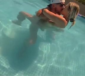 Hot Couple Pool Sex - the Neighbors Love When We Put on a Show!