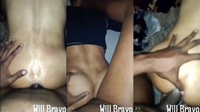 meu amigo negao pauzudo esperou a namorada sair pra vir meter