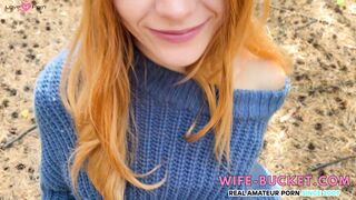 Redheaded Vixen Swallowing Big Dick's Lustful Creampie