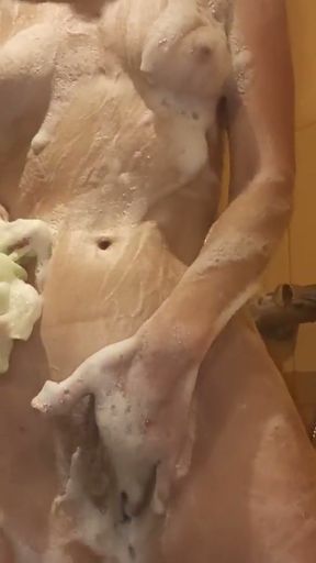 Girl Taking Shower and Putting Her Finger Inside Ass   Clip 1