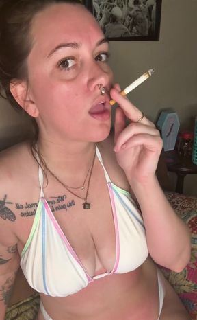 Chery Trees Smoking in a Bikini