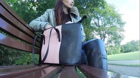 Naughty British Model Takes a Kinky Trips To a Park