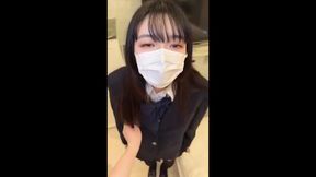 Innocent And Beautiful Black-haired Slender Woman With