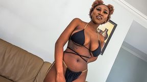 This EBONY TEEN said this was the modeling break she dreamed of... so she went WILD on camera