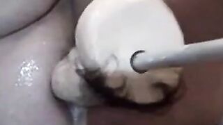 BBW Chubby Girl Rides Sex Machines While Masturbating