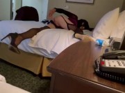 Cross dresser alone in hotel