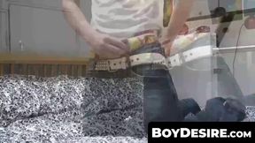 BoyDesire.com - Blond twink's intense jerk off session with a hard cum explosion