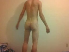 BDSM Naked Transgirl After Caning 40+ Times on Butt &amp; Groin Wwood Stick