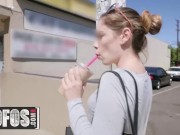 MOFOS - Small tit teen Bobbi Dylan gets pounded hard outdoors