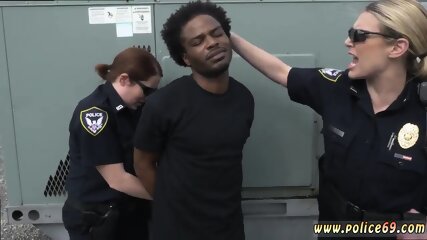 Cop footjob Peeping Tom on our Asses!