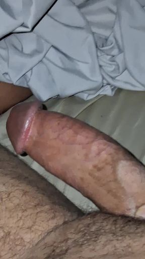 Teasing  solo big cock