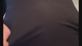 Pregnant Belly Show off, Shirt Roll, Belly Ring Try on