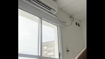 The neighbors see me masturbating