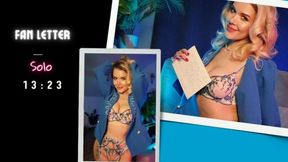 Fan letter, masturbation, butt plug, squirt, orgasm Marlene Moore