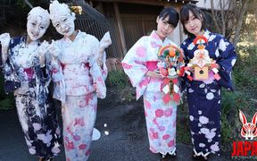 New Year’s Special: Kimono Messy Lesbian Play - Yua Nanami & Amari Hoshi