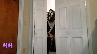 Step Step Son Spies On Aunt For Halloween Prank