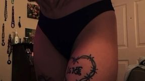 Brownies, Tall Glass of Milk, Tummy Check & Oiling my Booty & Belly