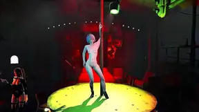 2B from Nier Automata Poles Dances Seductively for Your Pleasure