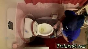 Handsome gay teen pinoy solo masturbate Unloading In The Toilet Bowl
