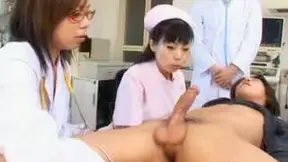 Sexy doctor enjoys hot Asian hardcore with a patient