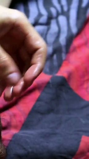 the penis becomes very hard and begins to flow profusely on abstinence   Clip 2