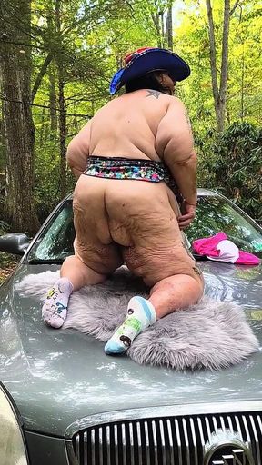 Let Me Get One Thing Straight Cause This Whores Bowlegged Riding on the Hood Damn She's Good
