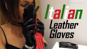 Italian Leather Gloves Try-On