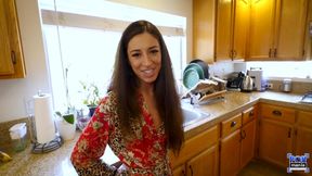POV cock sucking on the kitchen floor with Cameron Canela!  POVMania