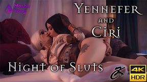 Ksu and Masha: Yennefer and Ciri's Sinful Night