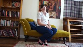 She's A Tight Fit In Those Pants &mdash;  High Heels Too &mdash;  More Than We Expected