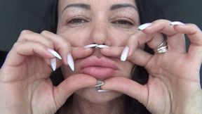 I squeeze and stretch the luscious lips 3c