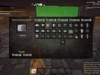 EP7: Building the Stone Abode Kitchen, Daybed & Baths in Nasty Island (Gameplay)