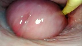 AMAZING INTERNAL POV  CAMERA INSIDE HER PUSSY WHILE I FILL HER WITH CUM