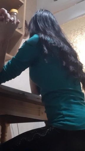 A Third Came to Our Flat and Fuck - Lesbian-illusion