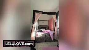 Pink hair striptease to nude grinding and vagina lotioning vlog with hot dirty talk fantasies!!