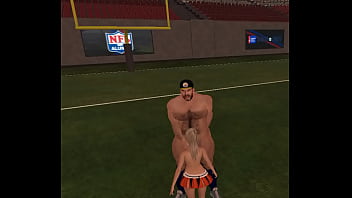 lucky cheerleader gets mouth full of huge football player&#039_s cum