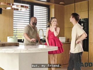 DADDY4K. Concupiscent Una Fairy is breaking all the rules and is screwing hard after sucking her BF's rod