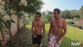 a rabuda foi pega de surpresa e teve que encarar dois pauzudos - victoria dias - big bambu - tony tigrao