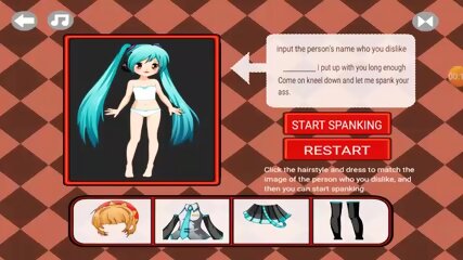 Spanking Hatsune Miku