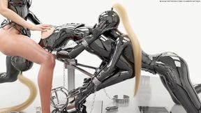 Dominas Hardcore Restrained and Locked to Each Other 3D BDSM Animation