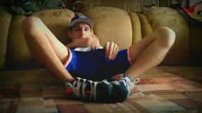 Masturbation Dressed in Skater Sneakers Osiris D3