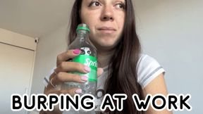 I was thirsty, so I drank a soda and couldn't stop burping!