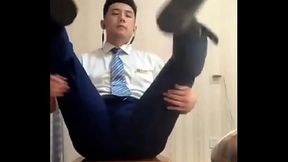 Trai Thẳng Văn Ph&ograve_ng D&acirc_m Đảng Sau Giờ L&agrave_m